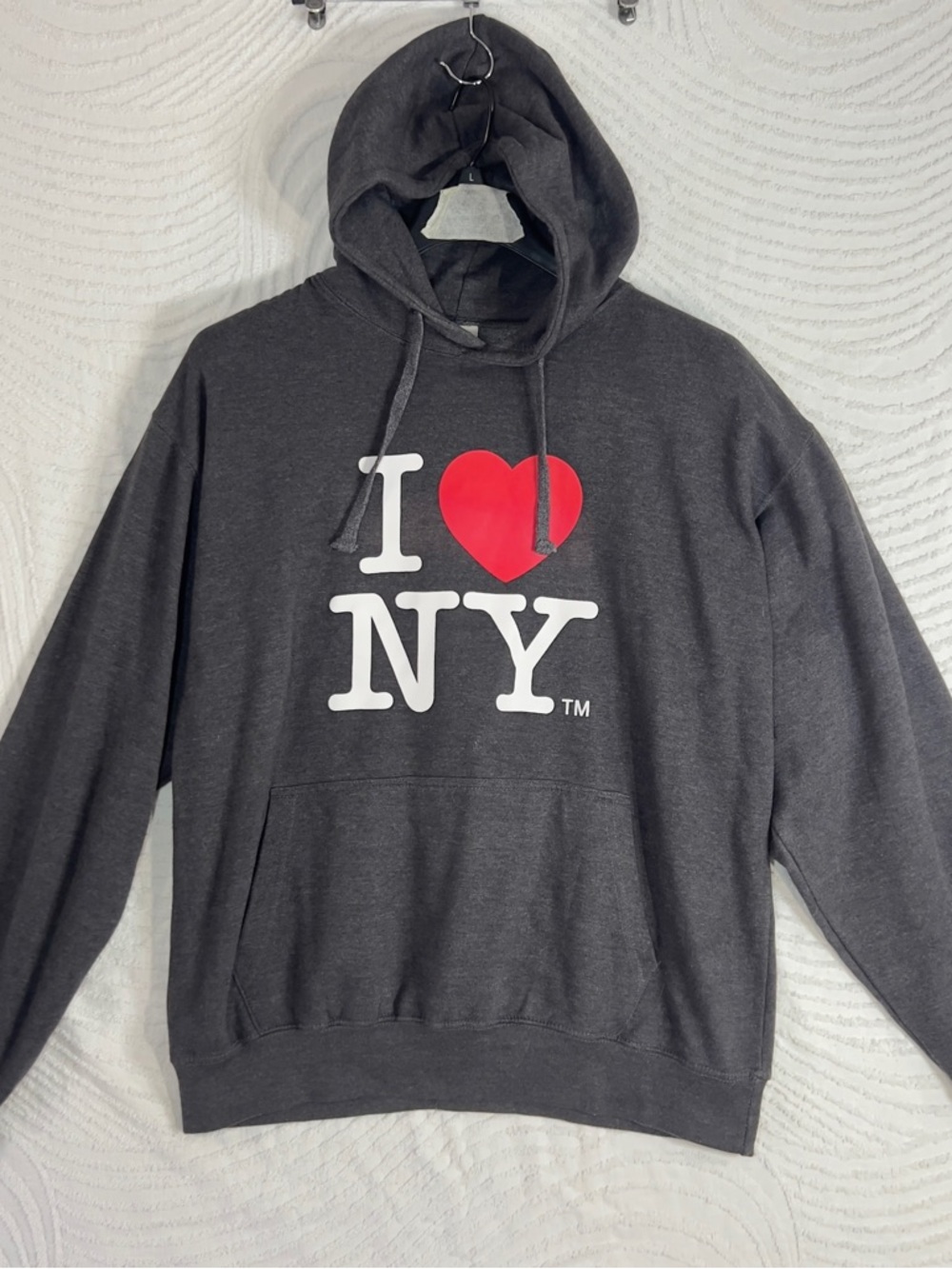 I Heart NY Graphic Hoodie - Charcoal XL